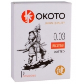 Презервативы с точками OKOTO Dotted - 3 шт. - Sitabella - купить с доставкой в Махачкале
