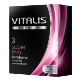 Ультратонкие презервативы VITALIS PREMIUM super thin - 3 шт. - Vitalis - купить с доставкой в Махачкале
