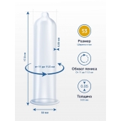 Презервативы MY.SIZE размер 53 - 3 шт. - My.Size - купить с доставкой в Махачкале