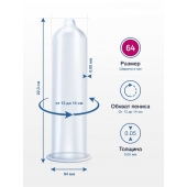 Презервативы MY.SIZE размер 64 - 3 шт. - My.Size - купить с доставкой в Махачкале