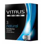 Классические презервативы VITALIS PREMIUM natural - 3 шт. - Vitalis - купить с доставкой в Махачкале