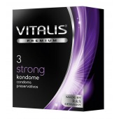Презервативы с утолщенной стенкой VITALIS PREMIUM strong - 3 шт. - Vitalis - купить с доставкой в Махачкале