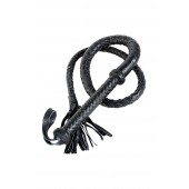 Длинный кожаный кнут с хлопушками на конце - ToyFa - купить с доставкой в Махачкале