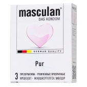 Супертонкие презервативы Masculan Pur - 3 шт. - Masculan - купить с доставкой в Махачкале