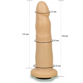 Телесная насадка Harness - 15,8 см. - LOVETOY (А-Полимер) - купить с доставкой в Махачкале