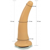 Телесная гладкая насадка Harness - 13,3 см. - LOVETOY (А-Полимер) - купить с доставкой в Махачкале