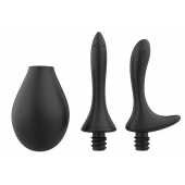 Черный анальный душ Nexus Anal Douche Set с 2 сменными насадками - Nexus Range - купить с доставкой в Махачкале