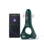 Изумрудное виброкольцо Magic Motion Rise с подхватом мошонки - Magic Motion - в Махачкале купить с доставкой
