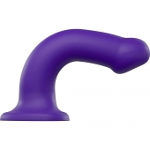 Фиолетовый фаллоимитатор-насадка Strap-On-Me Dildo Dual Density size L - 19 см. - Strap-on-me - купить с доставкой в Махачкале