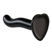 Черный фаллоимитатор-насадка Strap-On-Me P G spot Dildo size S - 16,4 см. - Strap-on-me - купить с доставкой в Махачкале
