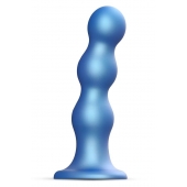 Голубая насадка Strap-On-Me Dildo Plug Balls size S - Strap-on-me - купить с доставкой в Махачкале