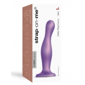 Фиолетовая насадка Strap-On-Me Dildo Plug Curvy size L - Strap-on-me - купить с доставкой в Махачкале