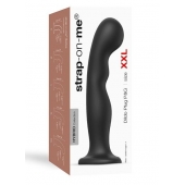Черная насадка Strap-On-Me Dildo Plug P G size XXL - Strap-on-me - купить с доставкой в Махачкале