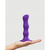 Фиолетовая насадка Strap-On-Me Dildo Geisha Balls size M - Strap-on-me - купить с доставкой в Махачкале