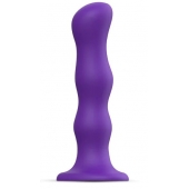 Фиолетовая насадка Strap-On-Me Dildo Geisha Balls size M - Strap-on-me - купить с доставкой в Махачкале