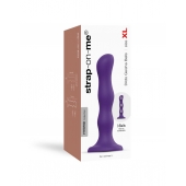 Фиолетовая насадка Strap-On-Me Dildo Geisha Balls size XL - Strap-on-me - купить с доставкой в Махачкале