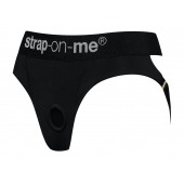 Черные трусики для насадок Heroine Lingerie Harness - size M - Strap-on-me - купить с доставкой в Махачкале