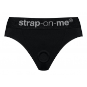 Черные трусики для насадок Heroine Lingerie Harness - size L - Strap-on-me - купить с доставкой в Махачкале