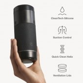 Черный мастурбатор с контролем всасывания Arcwave Pow Stroker - Arcwave - в Махачкале купить с доставкой