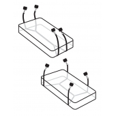 Фиксаторы для кровати WRAPAROUND MATTRESS RESTRAIN - Pipedream - купить с доставкой в Махачкале
