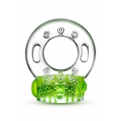 Зеленое эрекционное виброкольцо Arouser Vibrating C-Ring - Blush Novelties - в Махачкале купить с доставкой