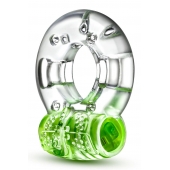 Зеленое эрекционное виброкольцо Arouser Vibrating C-Ring - Blush Novelties - в Махачкале купить с доставкой