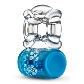 Синее эрекционное виброкольцо Pleaser Rechargeable C-Ring - Blush Novelties - в Махачкале купить с доставкой