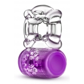 Фиолетовое эрекционное виброкольцо Pleaser Rechargeable C-Ring - Blush Novelties - в Махачкале купить с доставкой