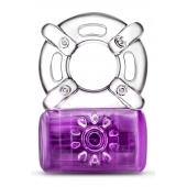 Фиолетовое эрекционное виброкольцо One Night Stand Vibrating C-Ring - Blush Novelties - в Махачкале купить с доставкой