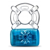 Синее эрекционное виброкольцо One Night Stand Vibrating C-Ring - Blush Novelties - в Махачкале купить с доставкой