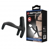 Черная вибронасадка на пенис Vibrating Penis Sling - Baile - в Махачкале купить с доставкой