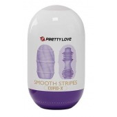 Сиреневый мастурбатор-яйцо Smooth Stripes - Baile - в Махачкале купить с доставкой