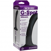 Черная изогнутая насадка Vac-U-Lock G-Spot - 16,5 см. - Doc Johnson - купить с доставкой в Махачкале