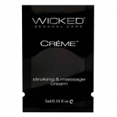 Крем для массажа и мастурбации Wicked Stroking and Massage Creme - 3 мл. - Wicked - купить с доставкой в Махачкале
