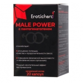 Капсулы для мужчин Erotichard male power с пантогематогеном - 20 капсул (0,370 гр.) - Erotic Hard - купить с доставкой в Махачкале