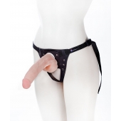 Реалистичный фаллос на поясе Harness - 20,5 см. - LOVETOY (А-Полимер) - купить с доставкой в Махачкале