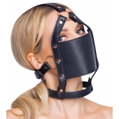 Черный намордник с кляпом-шаром Head Harness With A Gag - Orion - купить с доставкой в Махачкале