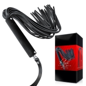 Черная кожаная плеть-флоггер - 84 см. - Notabu - купить с доставкой в Махачкале