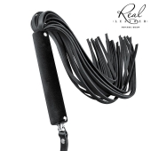 Черная кожаная плеть-флоггер - 84 см. - Notabu - купить с доставкой в Махачкале