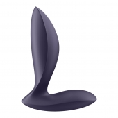 Фиолетовый анальный вибростимулятор Power Plug - Satisfyer - в Махачкале купить с доставкой
