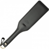 Черная кожаная шлепалка SitaBlack - 30 см. - Sitabella - купить с доставкой в Махачкале