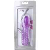 Фиолетовая насадка, удлиняющая половой член - 13,5 см. - Toyfa Basic - в Махачкале купить с доставкой