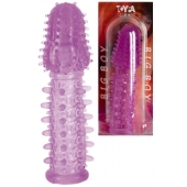 Фиолетовая насадка, удлиняющая половой член - 13,5 см. - Toyfa Basic - в Махачкале купить с доставкой