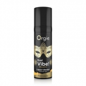 Съедобный гель Dual Vibe Pina Colada с эффектом вибрации и вкусом коктейля пина колада - 15 мл. - ORGIE - купить с доставкой в Махачкале