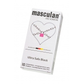Ультрапрочные презервативы Masculan Ultra Safe Black - 10 шт. - Masculan - купить с доставкой в Махачкале