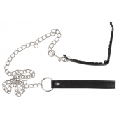 Зажим для половых губ с поводком Pussy Clamp With A Leash - Orion - купить с доставкой в Махачкале