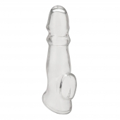 Прозрачная насадка для пениса Girthy Penis Enhancing Sleeve Extension - 17,1 см. - BlueLine - в Махачкале купить с доставкой