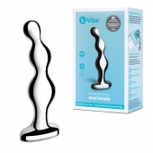 Стальной анальный фаллоимитатор для простаты Stainless Steel Anal Beads - 13 см. - b-Vibe - в Махачкале купить с доставкой
