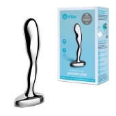 Стальной стимулятор простаты Stainless Steel Prostate Plug - 11,5 см. - b-Vibe - в Махачкале купить с доставкой