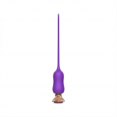 Фиолетовый тонкий стимулятор Nipple Vibrator - 23 см. - I-MOON - купить с доставкой в Махачкале